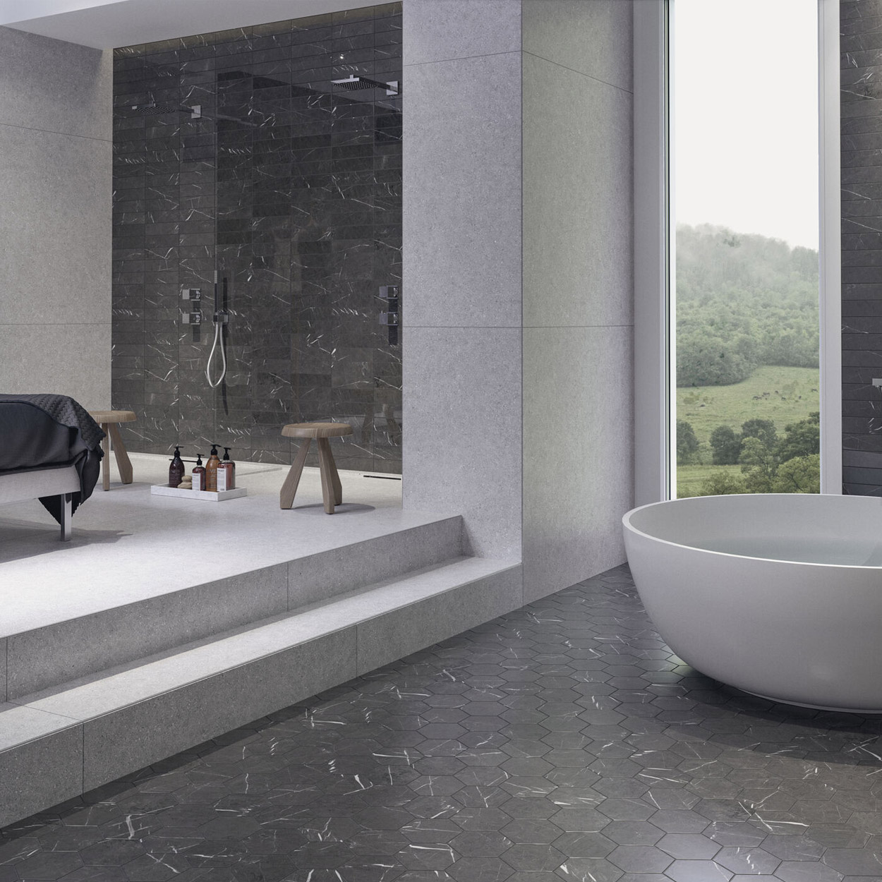 Cifre Ceramica Marquina Marmerlook mat 15x17cm